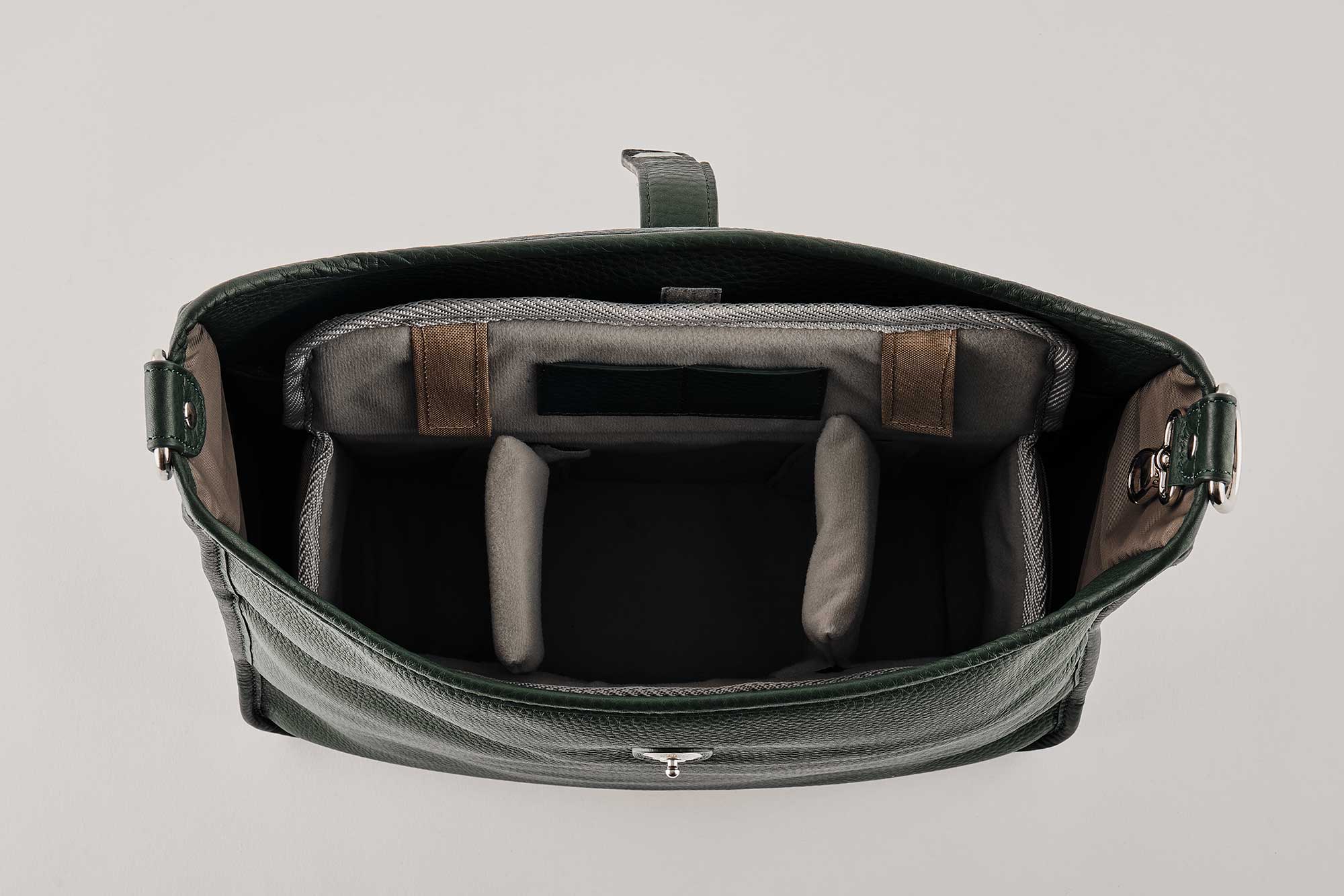 Handbag and Camera Bag KATE silver buckles & buttons